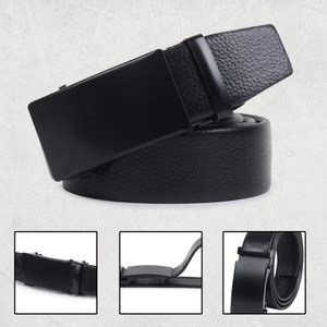 PROVOGUE Men Casual, Formal Black Artificial Leather Belt BLACK-04 ...