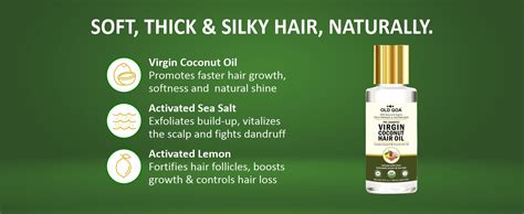 LDGOA Virgin Coconut Hair Oil For Healthy Long Hair | Silky & Stronger ...