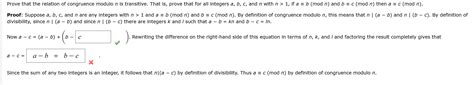 Image result for Congruence Modulo N Formula