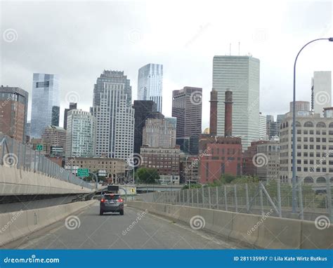 View from Mass Pike.. Boston Ma Skyline (tall Buildings) Editorial ...