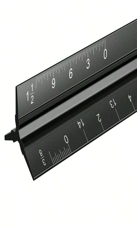 Architectural Scale Ruler Set, 2 Pack 12 Inch Aluminum Architect Ruler ...