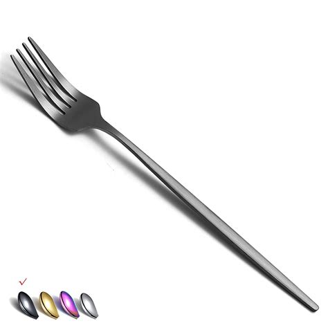 Buy Matt Black Dinner Forks 6 Piece, Stainless Steel 8.4' Forks ...