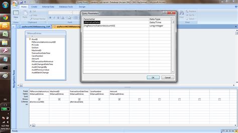Image result for Parameter Query Access
