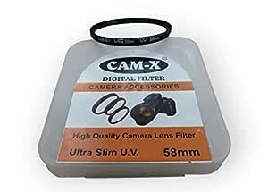 Buy CAM-X 58mm Ultra Slim Safety/Clear/UV Filter for Canon MP-E 65mm f ...