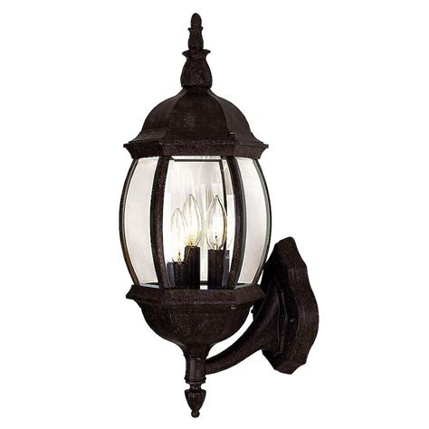 3-Light 22.5-in Rustic Bronze Outdoor Wall Light in the Outdoor Wall ...