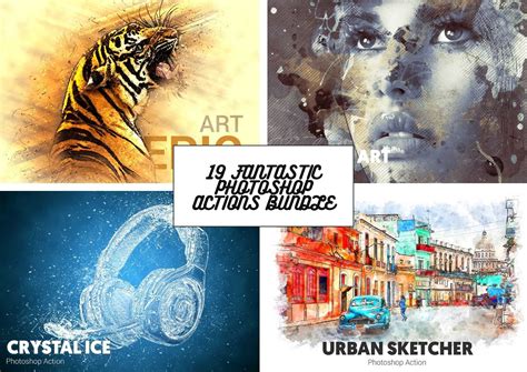 19 Fantastic Photoshop Actions Bundle – Photoboto