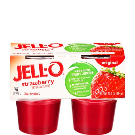 How Much Gelatin Is In A Jello Cup at Norman Nelson blog
