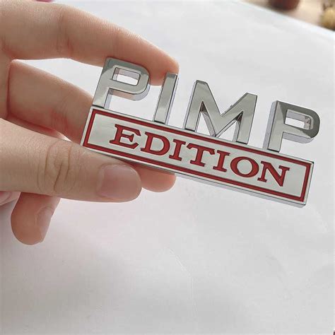 OEM PIMP Edition Emblem Tailgate Badge Front India | Ubuy