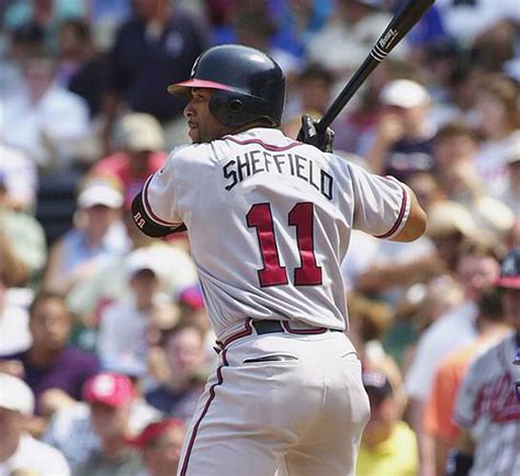 GARY SHEFFIELD | Atlanta Braves 2003 Away Majestic Throwback Baseball ...