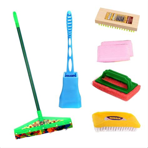 Venus Bathroom Cleaning Combo (Multicolor, 7 Piece), standard (HWN11 ...