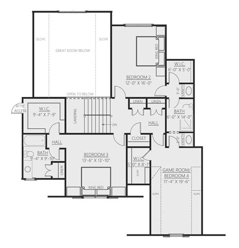 Monticello Floor Plan 2nd Floor