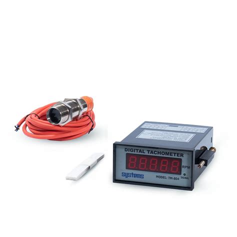 TM 804 Digital Panel Mount Tachometer with Photo-Reflective Sensor ...