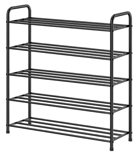 Lukzer Metal 5 Layer Shoe Rack Storage Organizer Stand for Door ...