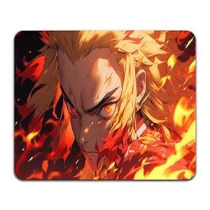 INDIACRAFT Anime Mouse Pad - Computer Demon Slayer Rengoku Anti-Slip ...
