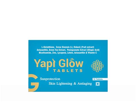 Yapi Glow Skin Lightening & Antiaging Sunprotection Tablet ( 10 Tablet ...