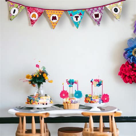 Customised Age Banner Upcycled Fabric Bunting – Use Me Works