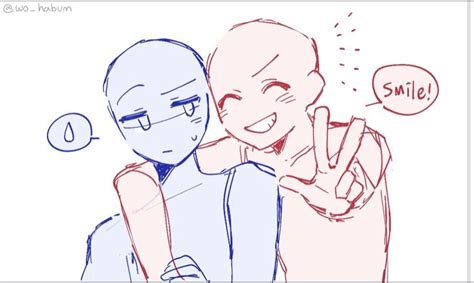 2 person poses drawing reference
