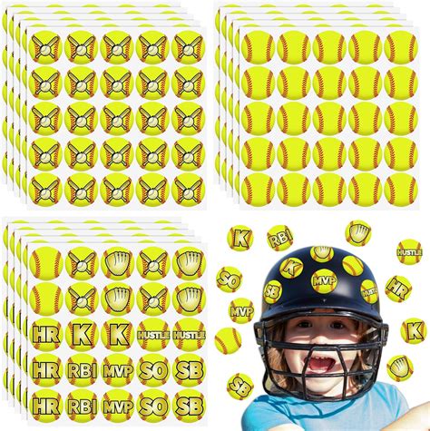 Amazon.com: Award Decals Multi Baseball Helmet Sticker Set (100 Decals ...