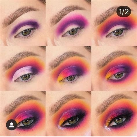 Image result for Bright Color Makeup Tutorial