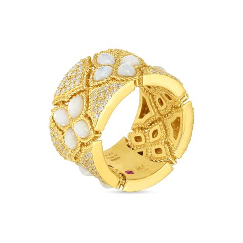 Roberto Coin Venetian Princess Diamond & Mother of Pearl Ring | J.R ...