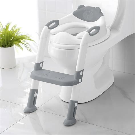 Potty Training Seat with Step Stool Ladder, SKYROKU Potty Training ...