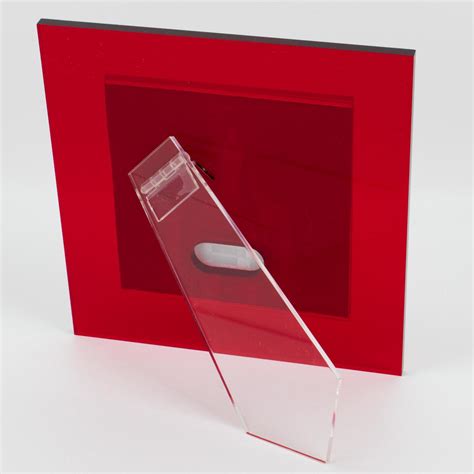 Pop Art Modernist Neon Red Lucite Picture Frame, Italy 1970s For Sale ...