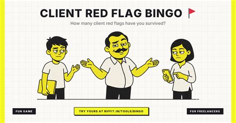 Client Red Flag Bingo 🚩 — How many have you survived?