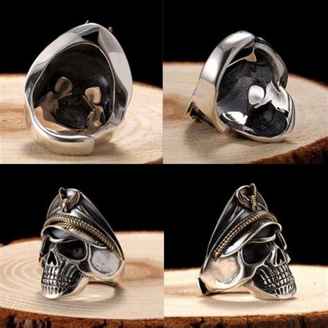 Syfer Skull Ring for Men and Women, Biker Ring, Soldier skull ring ...