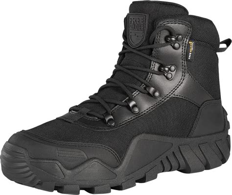 Buy FREE SOLDIER Men's Waterproof Hiking Boots Tactical Work Boots ...