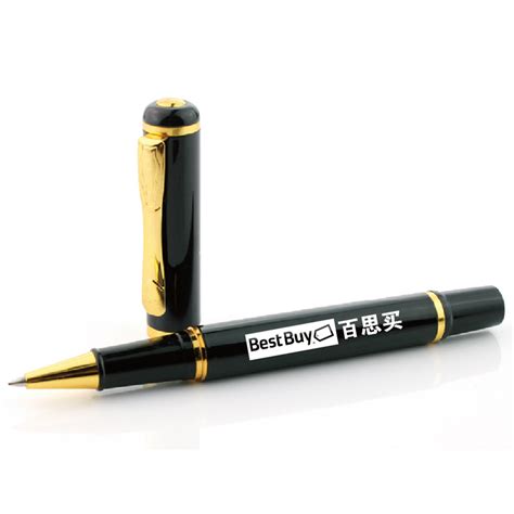 厂家供应 金属质感高档广告中性笔 logo印刷 黑色签字笔定刻字制