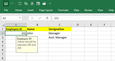 How to Validate in Excel 的图像结果