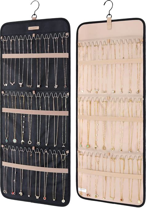 Amazon.com: BAGSMART Hanging Necklaces Organizer Jewelry Holder Storage ...