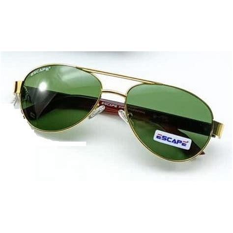Gold Sunglasses with Green Glass Lenses – Glasses India Online