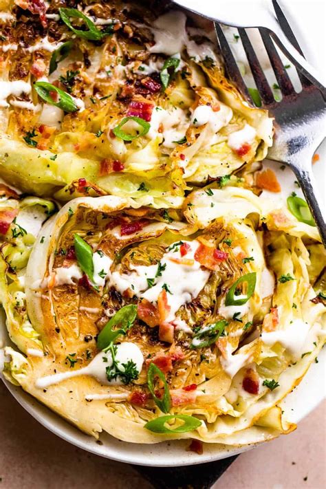Grilled Cabbage Steaks Recipe with Bacon | Diethood