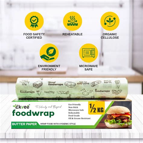 Food Wrapping Paper Roll 1/2 kg with Box – Ekvee
