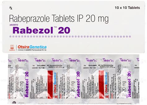 Rabezol 20 Mg Tablet 10 - Uses, Side Effects, Dosage, Price | Truemeds