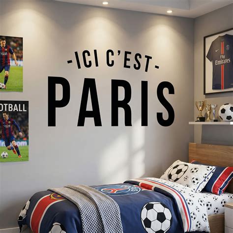 Vinilo Decorativo PSG Ici c´est Paris | TeleAdhesivo.com