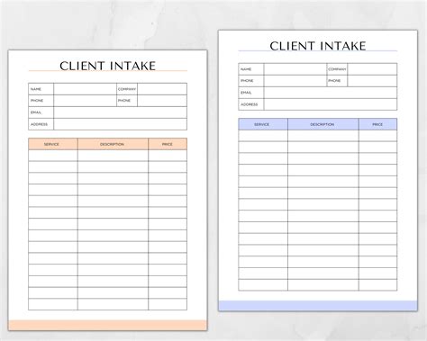 Image result for Clientele Forms with Instructions