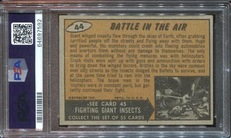 Lot Detail - 1962 Topps Mars Attacks #44 Battle in the Air PSA6 EX-MT