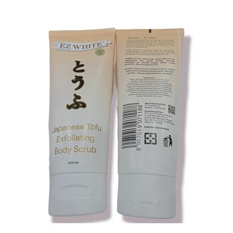 Jual Ez White Japanese Tofu Exfoliating Body Scrub (200ml) | Shopee Indonesia