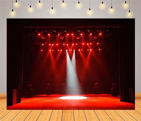 Amazon.com : BELECO 5x4ft Fabric Music Concert Stage Backdrop Stage ...