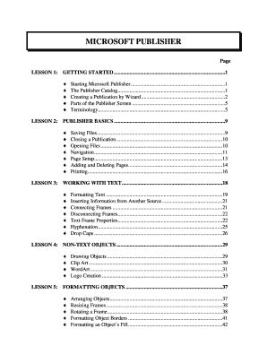 Fillable Online muskie usm maine MICROSOFT PUBLISHER - Muskie School of ...