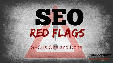 SEO Red Flag: Only Offering One Time SEO | Stoney deGeyter