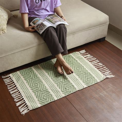 Green Tufted Floor Mat – Dusaan