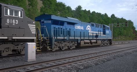 Norfolk Southern ES44AC Heritage Unit 8098 in Conrail Livery - Train ...
