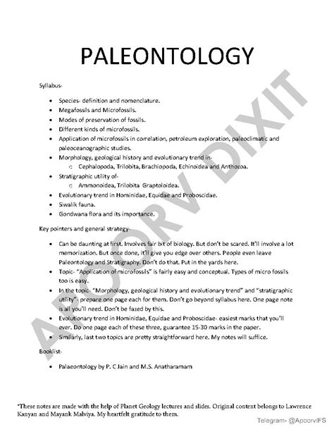 Topper Notes-Geology Notes By Apoorv Dixit-AIR 11, IFoS 2021-English ...