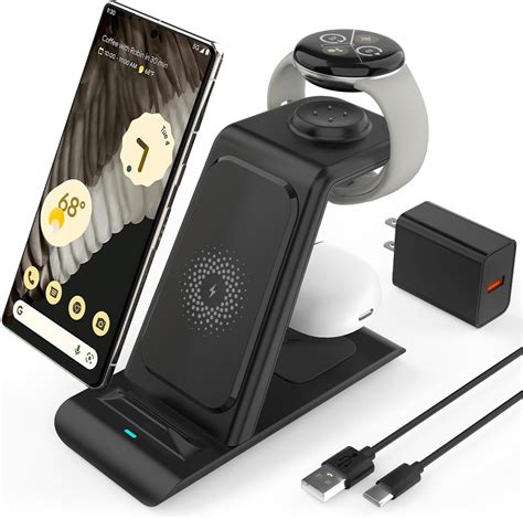 Upgraded 3 in 1 Wireless Charger Compatible with Google Pixel Watch 3/2 ...