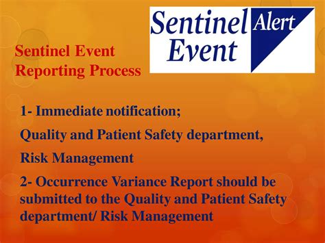 Occurrence Variance Report and Sentinel Event Reporting System | PDF