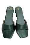 Buy Green Beads Emma Embellished Block Heels by PREET KAUR Online at ...