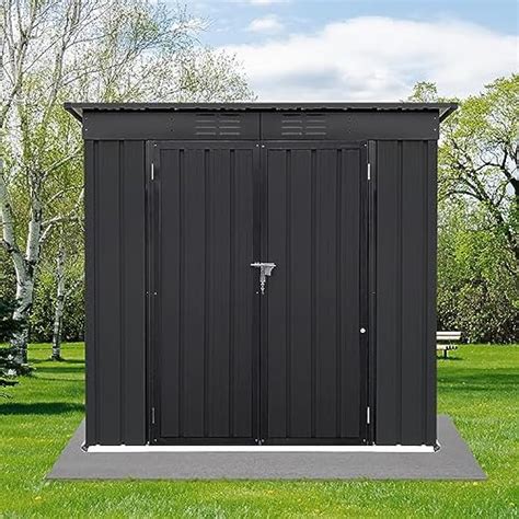 Metal Garden Sheds 4ftx6ft Outdoor Storage Sheds, India | Ubuy